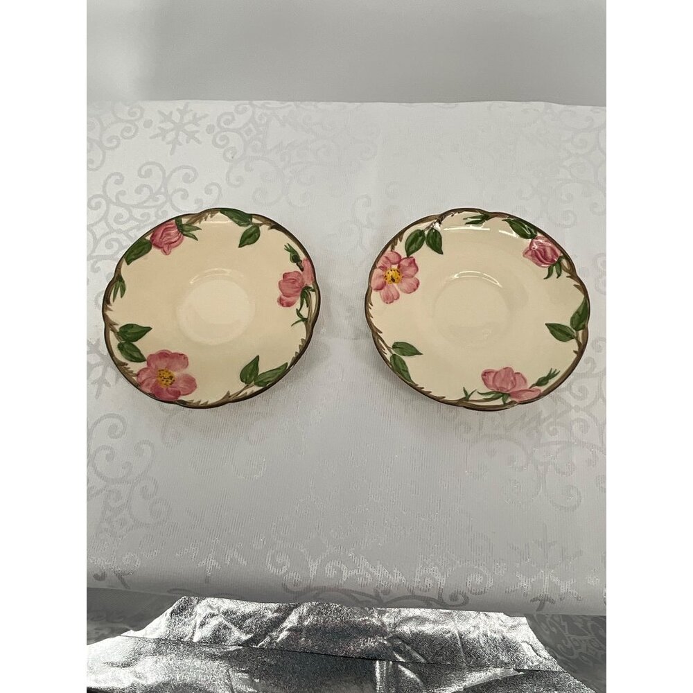 Franciscan Desert Rose Saucer‎ Set Of 2